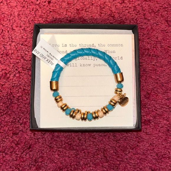 Alex and Ani blue rope bracelet - Picture 1 of 3